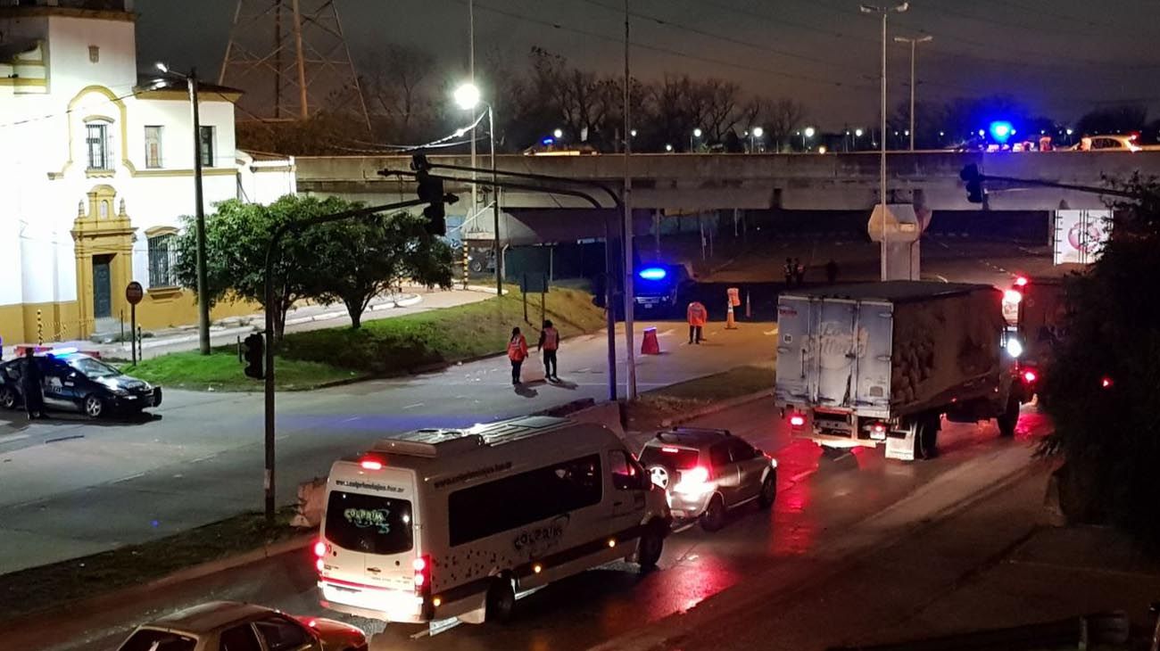 En el ingreso a Capital por la zona Sur, Puente de La Noria y Constitución.