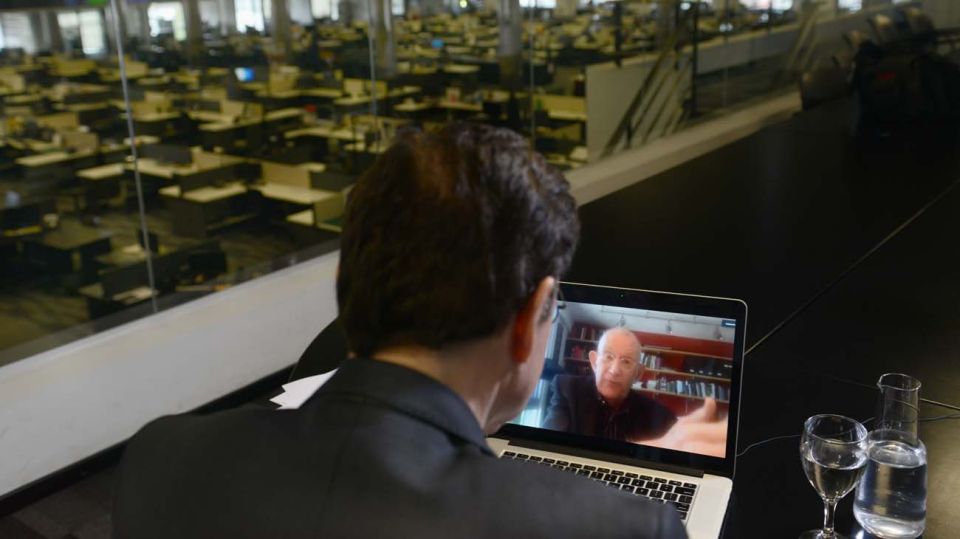 Thomas Scanlon, en la entrevista con Jorge Fontevecchia.
