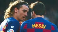 Antoine Griezmann y Lionel Messi