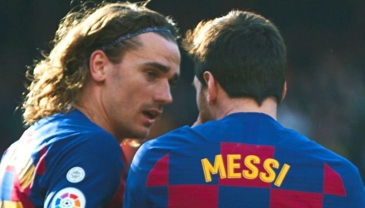 Antoine Griezmann y Lionel Messi
