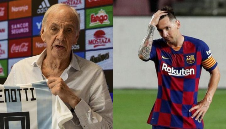 César Luis Menotti y Lionel Messi