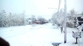 Fuertes nevadas en Mendoza.