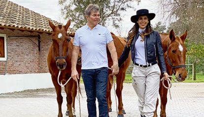 Fernando Burlando y Barby Franco abren su campo