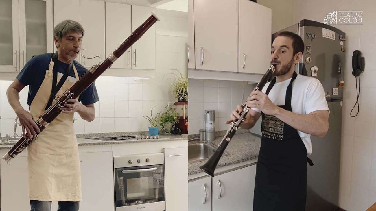 Músicos de la Filarmónica de Buenos Aires crearon una suite de Bizet con percusión vegetal.