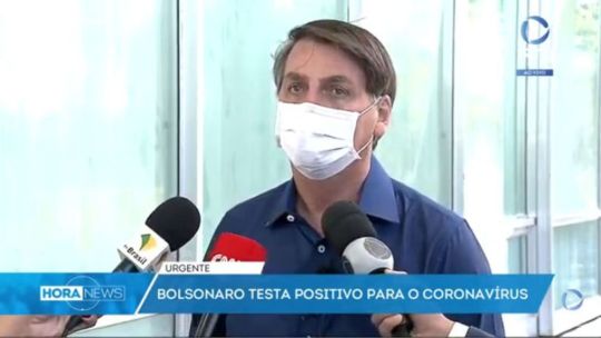 Bolsonaro en conferencia de prensa