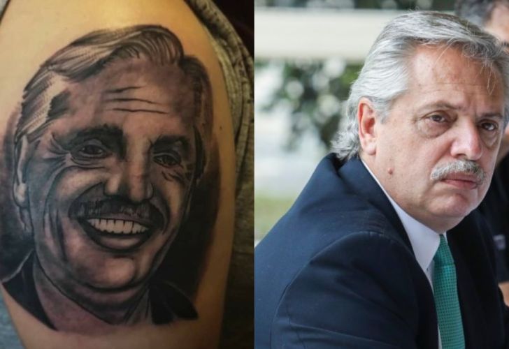 Se Hizo Un Tatuaje De Alberto Fernandez Y Se Volvio Viral Por Su