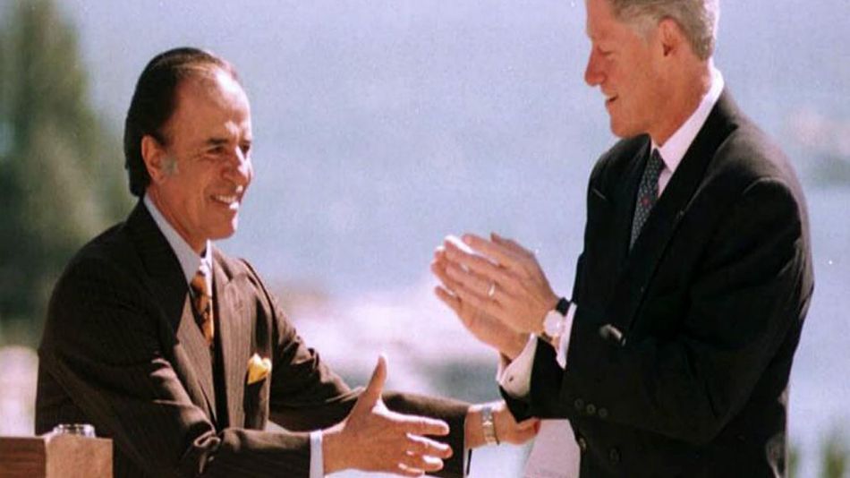 Carlos Menem y Bill Clinton 20200707