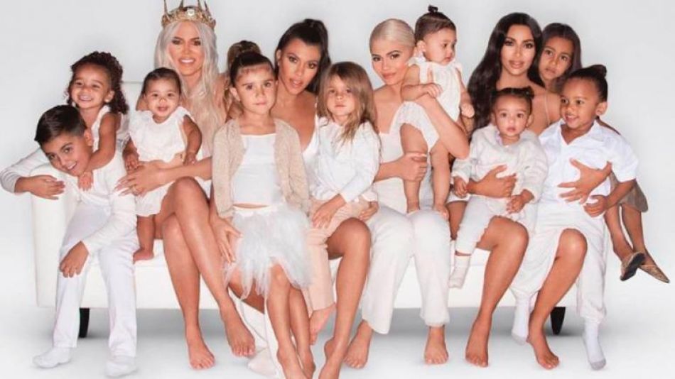 Las hermanas Kardashian con sus hijos 