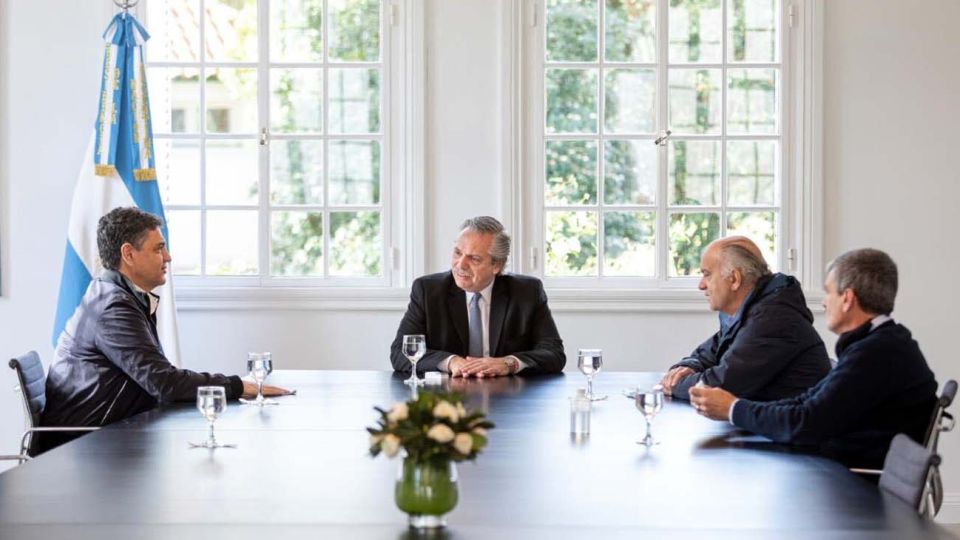 Fernández recibió a Zabaleta, Macri y Grindetti