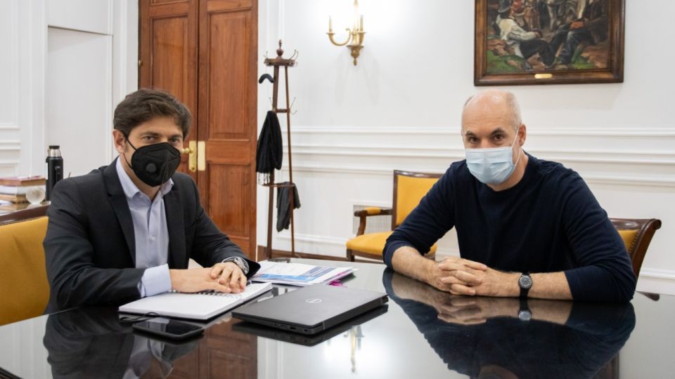Axel Kicillof y Horacio Rodríguez Larreta.