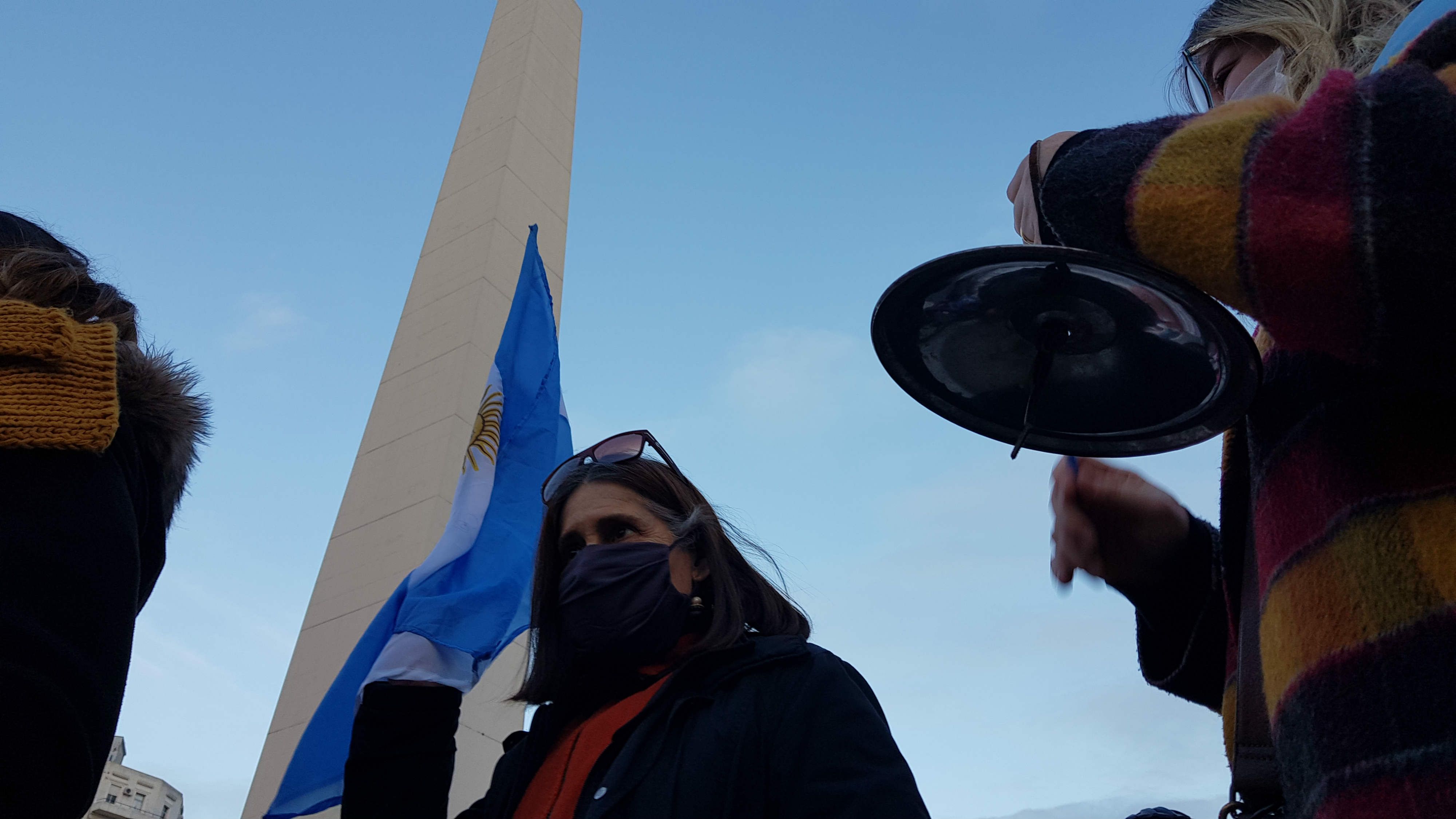 9 de Julio de 2020: Obelisco y Plaza de Mayo fueron escenarios de la protesta contra el gobierno de Alberto Fernández.