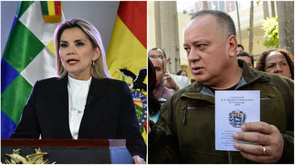 Jeanine Añez y Diosdado Cabello, casos positivos de Covid-19