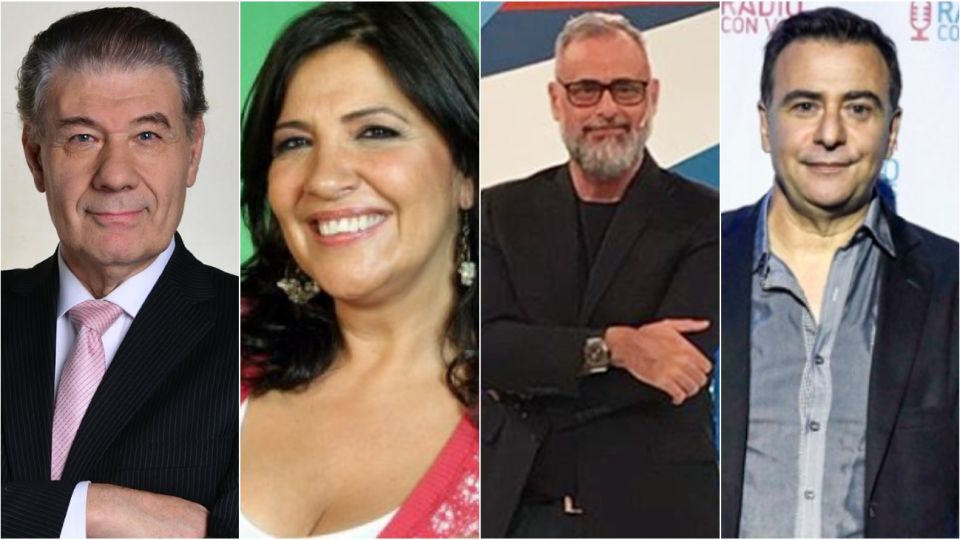 Víctor Hugo Morales, Elizabeth Vernaci, Jorge Rial y Reynaldo Sietecase.