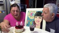 El desgarrador video de Tití Fernández y su esposa soplando las velitas por su hija fallecida