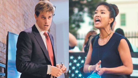 Personajes. Milo Yiannopoulos y Michelle Malkin, representantes de la derecha americana.