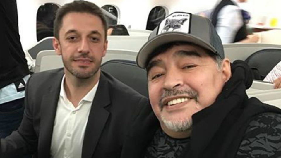 Matías Morla y Diego Maradona