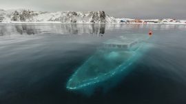 El "Mar Sem Fim" se hundió en la bahía Maxwell de Ardley Cove, Antártida.
