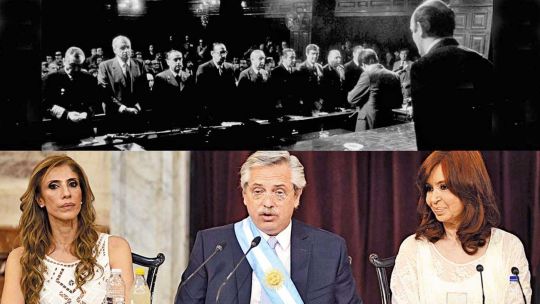 Historia. El Nunca Más significó un paso adelante para entender los ciclos represivos de nuestra historia. El Presidente comenzó su gestión hablando de Raúl Alfonsín y llamando a los consensos de toda la sociedad.