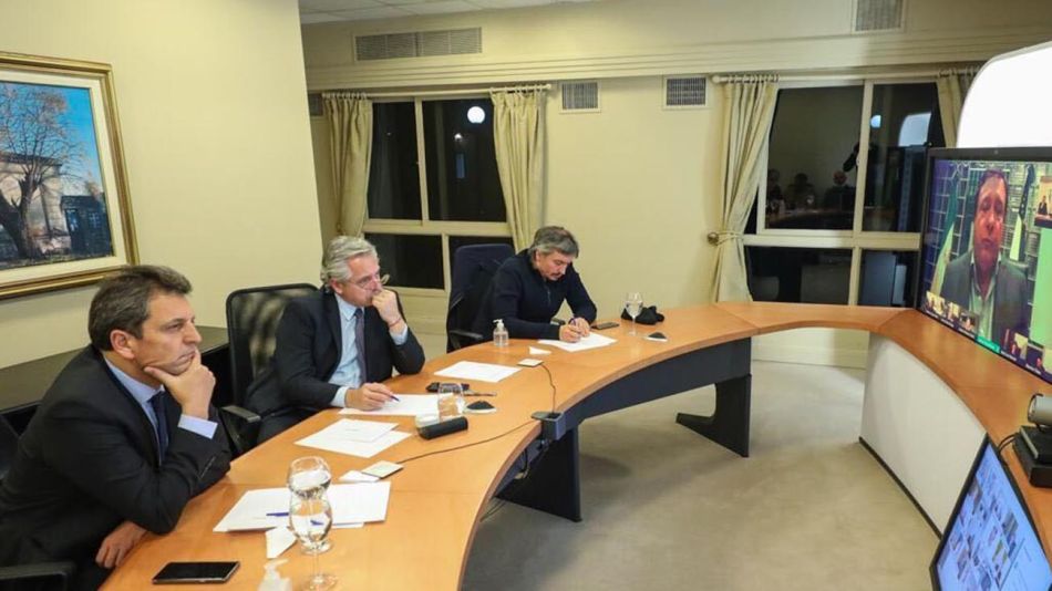 Fernández, Massa y Máximo con los bloques opositores 20200713