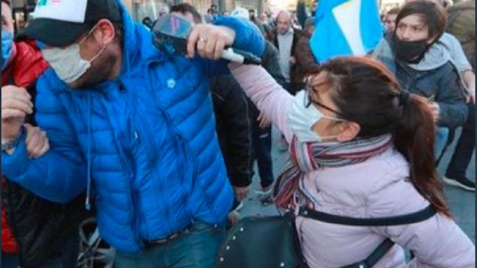 Patricia Matheu disturbios 9 de julio obelisco