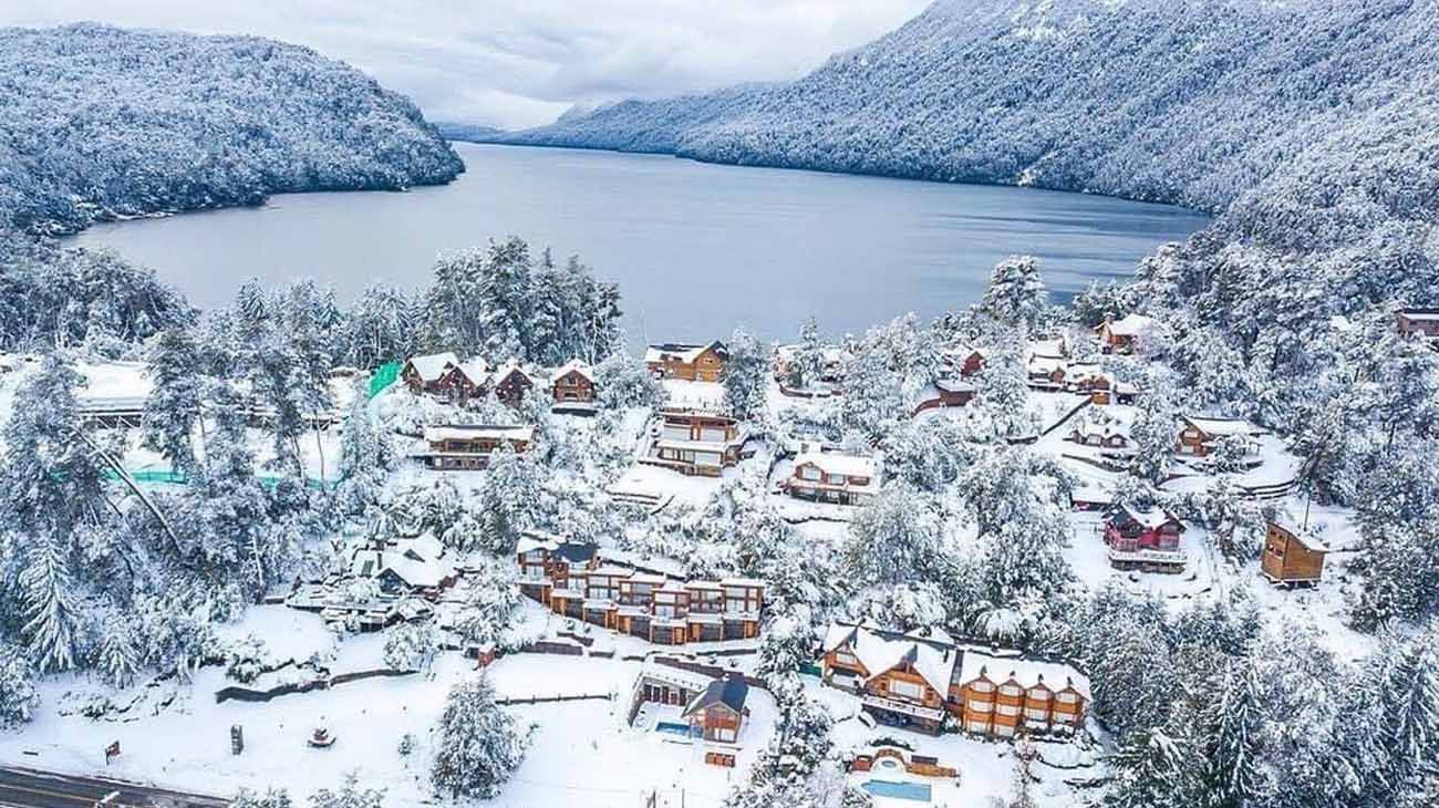  ciudades nevadas en la Argentina  villa langostura