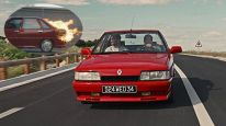 Bala perdida: el Renault 21 turbo en acción (captura Netflix)