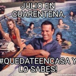 Julio Iglesias meme cuarentena | Foto:Cedoc