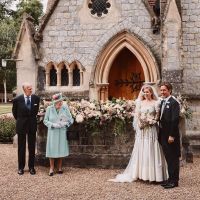 Beatriz de York, Edoardo Mapelli Mozzi, la reina Isabel y el Duque de Edimburgo