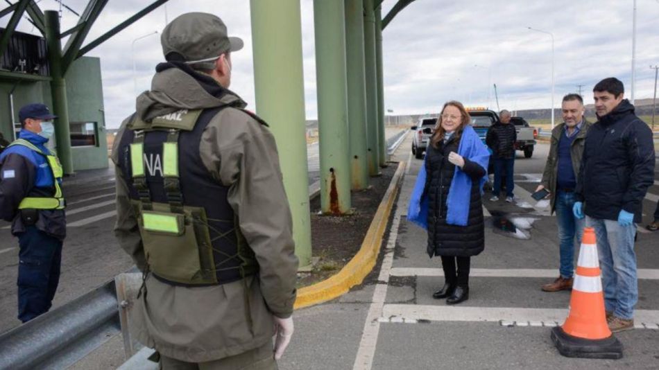 Alicia Kirchner, en una recorrida por el interior de Santa Cruz