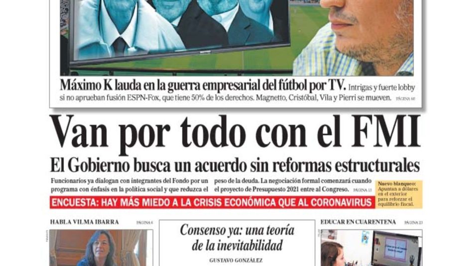 tapa portada 19 julio 2020