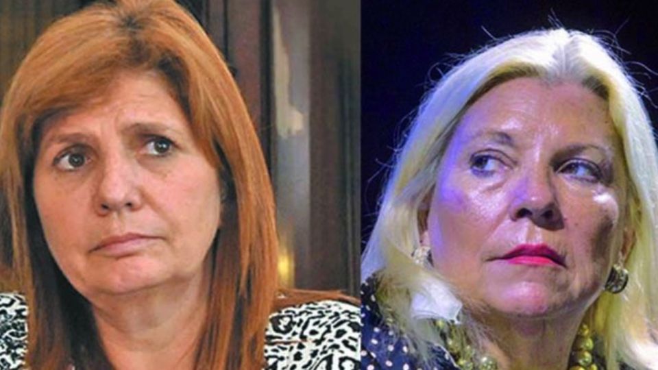 Patricia Bullrich y Elisa Carrió.