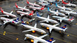 Pese a que la cuarentena se va levantando paulatinamente, casi la mitad de los aviones está en tierra.