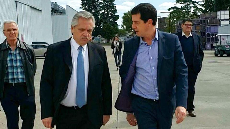 El presidente Alberto Fernández y Wado De Pedro