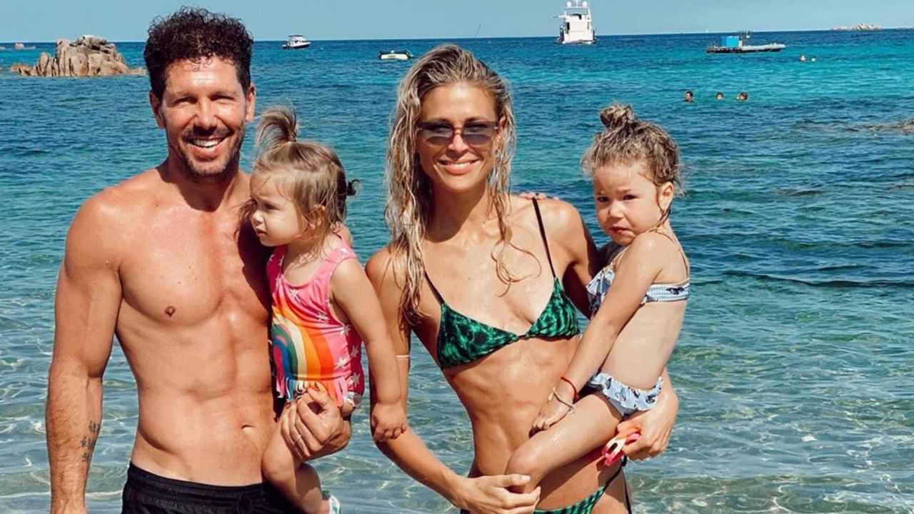 Las soñadas vacaciones de Diego Simeone y Carla Pereyra con sus hijas |  Caras