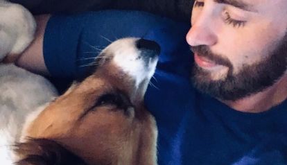 Chris Evans y su perrito