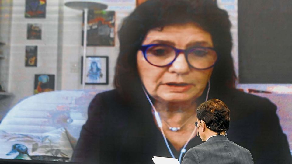 La ex ministra de Seguridad Patricia Bullrich, en la entrevista con Jorge Fontevecchia.