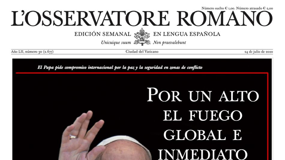Osservatore Romano de esta semana.