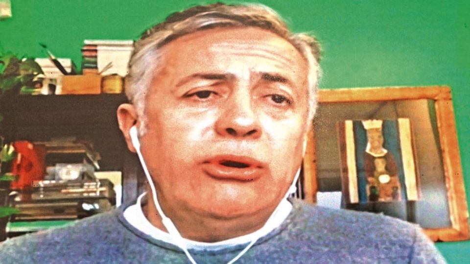 Alfredo Cornejo, titular del radicalismo, en la entrevista con Jorge Fontevecchia.