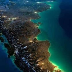 Así se ve la Argentina de noche y desde el espacio.
