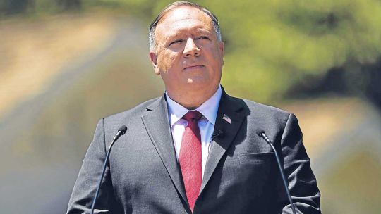 Pompeo. Emplea una retórica de los años setenta, antes del giro dado por Nixon.