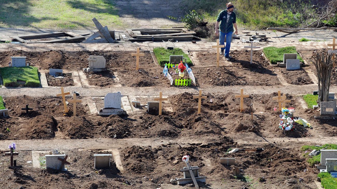 CEMENTERIO DE FLORES AL LIMITE EN SECTOR COVID