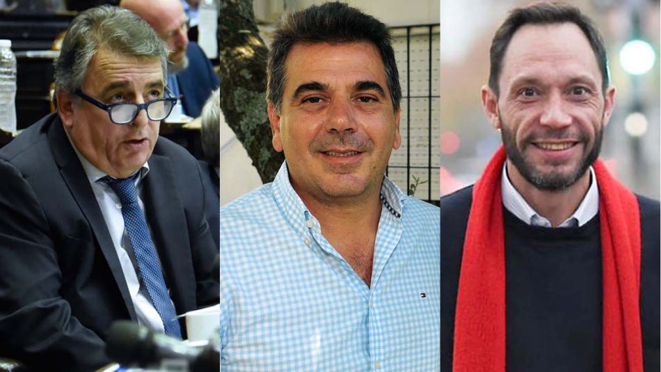 Mario Negri, Cristian Ritondo y Maximiliano Ferraro-20200729