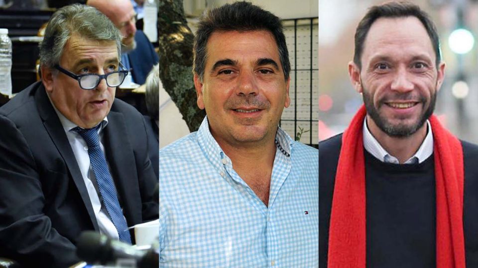 Mario Negri, Cristian Ritondo y Maximiliano Ferraro-20200729