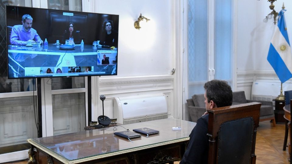 Sergio Massa, reunido en comisión en Diputados