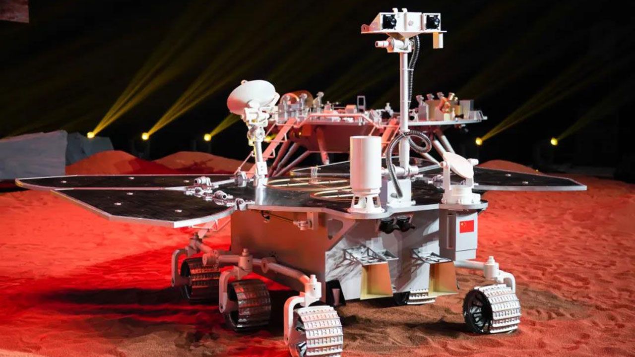 El vehículo chino que analizará la superficie marciana.  | Foto:CEDOC