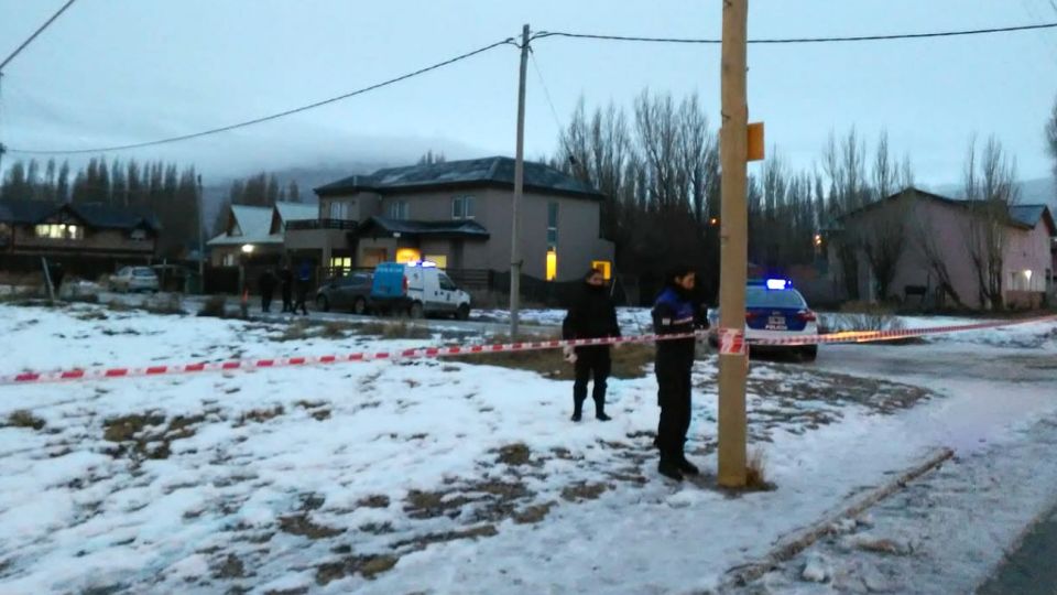 La reconstrucción del crimen de Fabián Gutiérrez se cumplió en El Calafate.