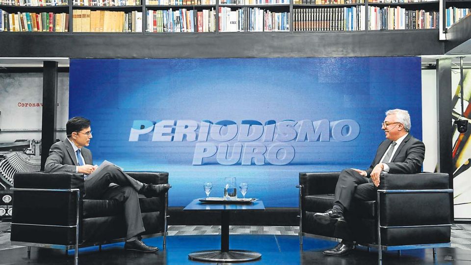 El intendente de Tigre, Julio Zamora, en la entrevista con Jorge Fontevecchia.