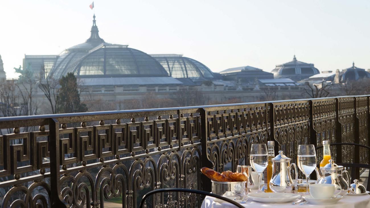 El hotel en el que se hospeda Mauricio Macri y su familia en París.