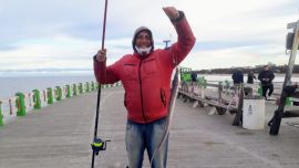 Santa Teresita abrió su muelle y los pescadores no faltaron a la cita.