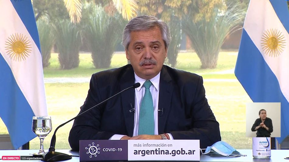 Anuncio del presidente Alberto Fernández 20200731